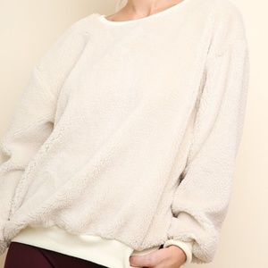 Faux Shearling Pullover SO COZY!!